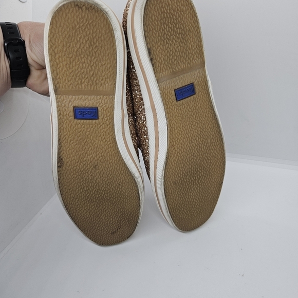 Keds for Kate Spade pink glitter low top sneakers size 7 - Picture 5 of 10